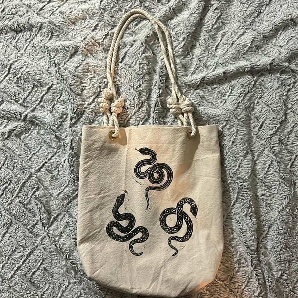 Snake Canvas Bag